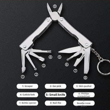 Daugiafunkcinės nagų žnyplės su grioveliu – nerūdijantis plienas, vokiečio stiliaus pedikiūro įrankiai namų naudojimui