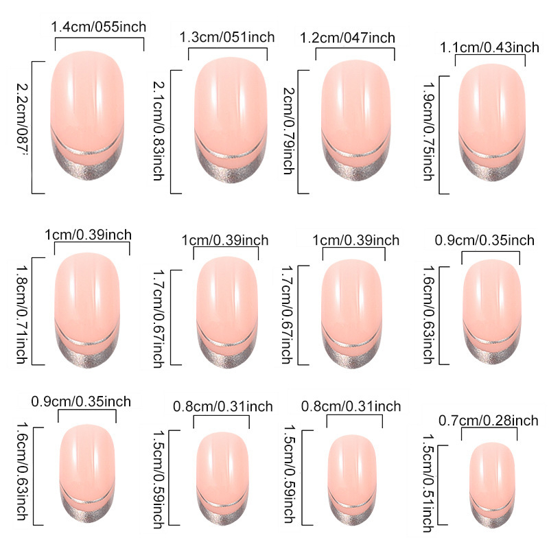 Lin Qisi ноктални лепенки за носене – френски стил, пайети, дизайни със звезди и карикатури