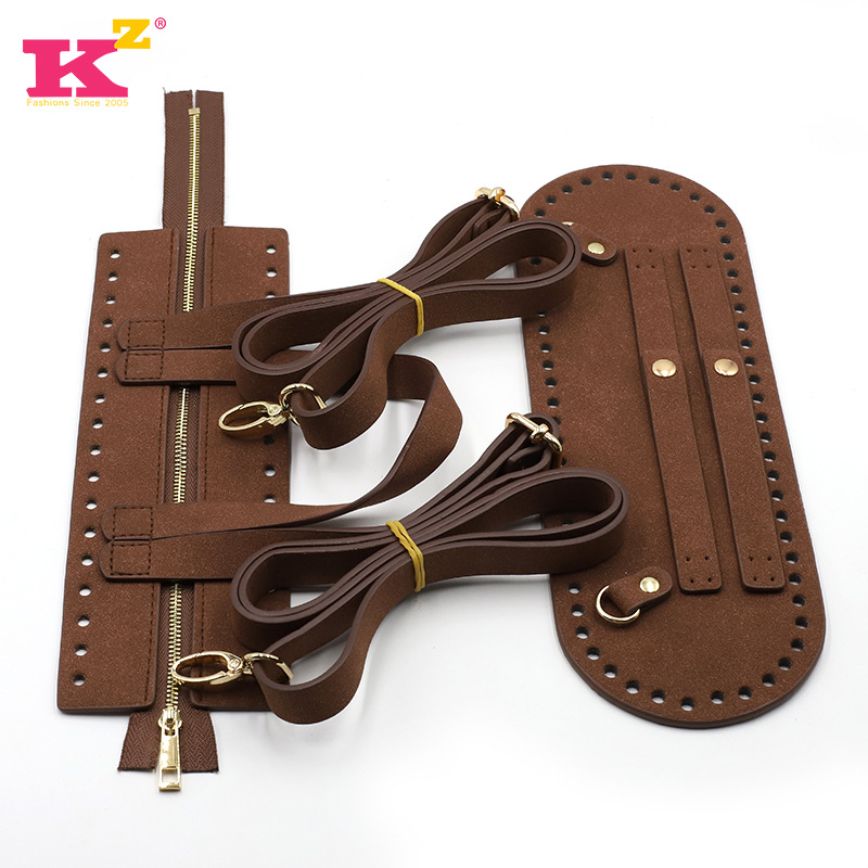 Pečių diržo komplektas kuprinei – PU oda, užtrauktuko grandinė, Medžiagų rinkinys, 2024 m. pavasaris