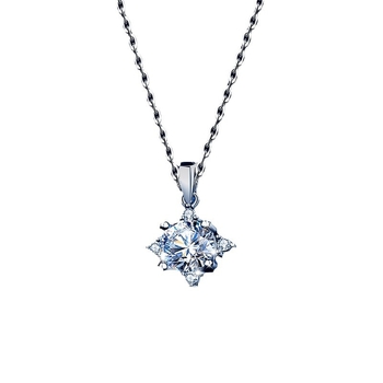 Κολιέ με γεωμετρικό οκτα-άκτινο αστέρι από ασήμι 925, αλυσίδα τύπου Ο, πολυεπίπεδη, μήκος 41-50 εκ