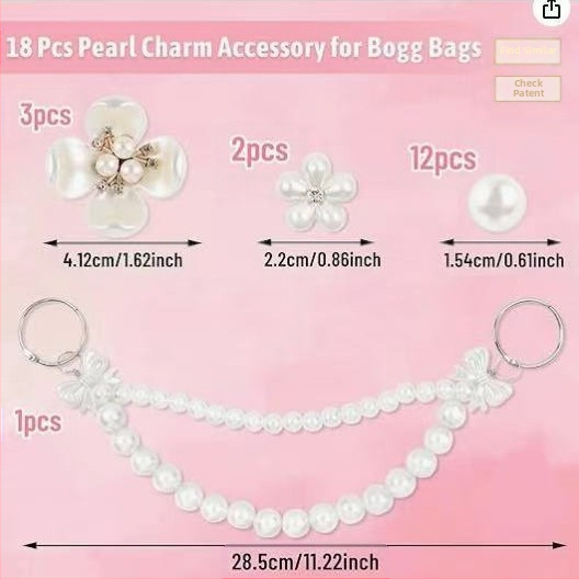 Аксесоар за чанти с перлена синджир, модел 6525, за чанти за плаж, целогодишна употреба