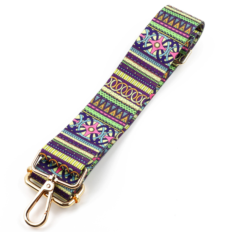 Nailoninė pečių juosta maišams su geometriniu raštu – kvėpuojanti, atspari vandeniui, sumažina apkrovą