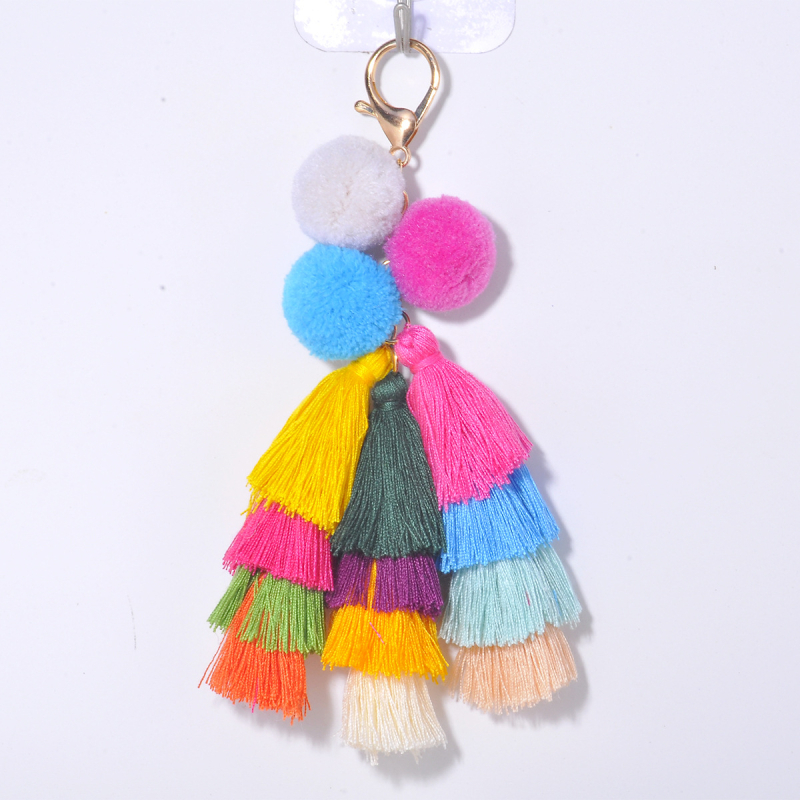 Ключодържател от плюшена прежда, сладък стил; индивидуално опакован; подходящ като подарък за сватби, рождени дни, пътувания и завършване.