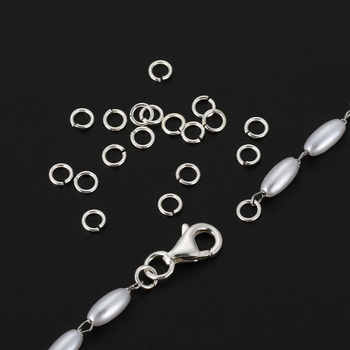 DIY dodaci za nakit – 30 komada 925 srebrnih otvorenih i zatvorenih jump rings, za ručnu izradu nakita