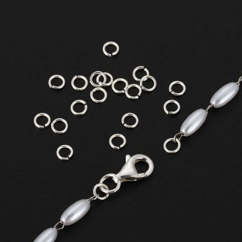 DIY dodaci za nakit – 30 komada 925 srebrnih otvorenih i zatvorenih jump rings, za ručnu izradu nakita