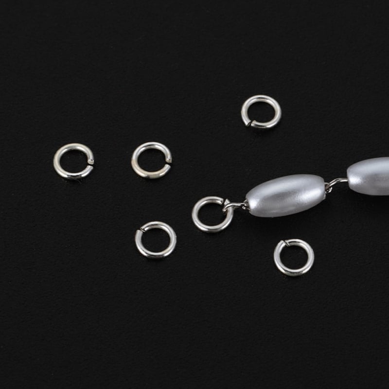 DIY dodaci za nakit – 30 komada 925 srebrnih otvorenih i zatvorenih jump rings, za ručnu izradu nakita