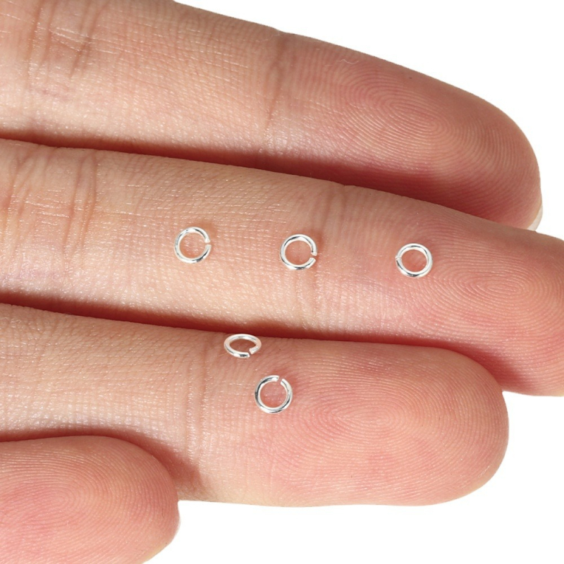 DIY dodaci za nakit – 30 komada 925 srebrnih otvorenih i zatvorenih jump rings, za ručnu izradu nakita