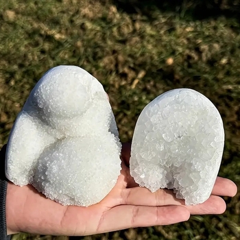 Kristāla galda dekors, kristāla klasteris, roku gravēšana, pielāgojama, mūsdienīgs minimālisma stils