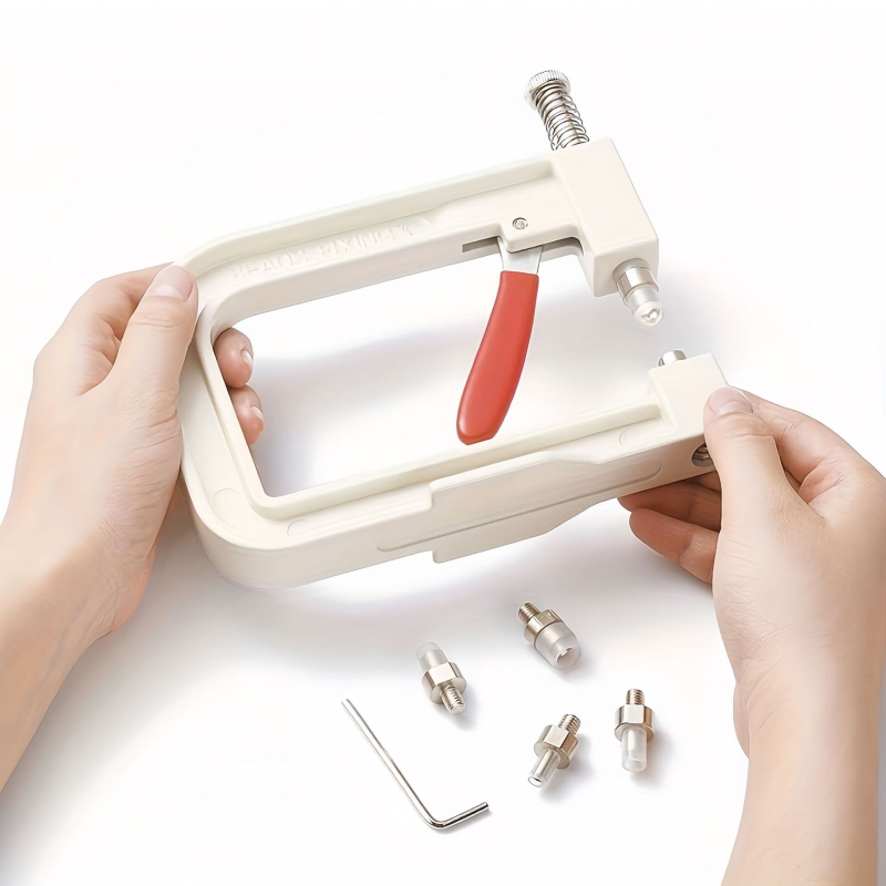 DIY χειροκίνητη μηχανή πίεσης χαντρών για μη πορώδεις τεχνητές πέρλες, αυτόνομο εργαλείο για αξεσουάρ DIY κοσμήματα, Άνοιξη 2025