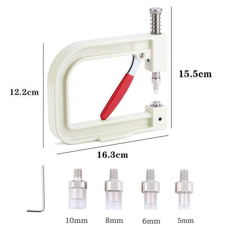 DIY χειροκίνητη μηχανή πίεσης χαντρών για μη πορώδεις τεχνητές πέρλες, αυτόνομο εργαλείο για αξεσουάρ DIY κοσμήματα, Άνοιξη 2025