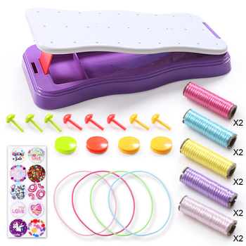 Rokassprādžu pīšanas komplekts - adīšanas iekārta, ABS materiāls, Vecums 7–14 gadi, DIY komplekts