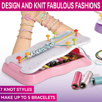 Rokassprādžu pīšanas komplekts - adīšanas iekārta, ABS materiāls, Vecums 7–14 gadi, DIY komplekts