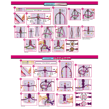 Rokassprādžu pīšanas komplekts - adīšanas iekārta, ABS materiāls, Vecums 7–14 gadi, DIY komplekts