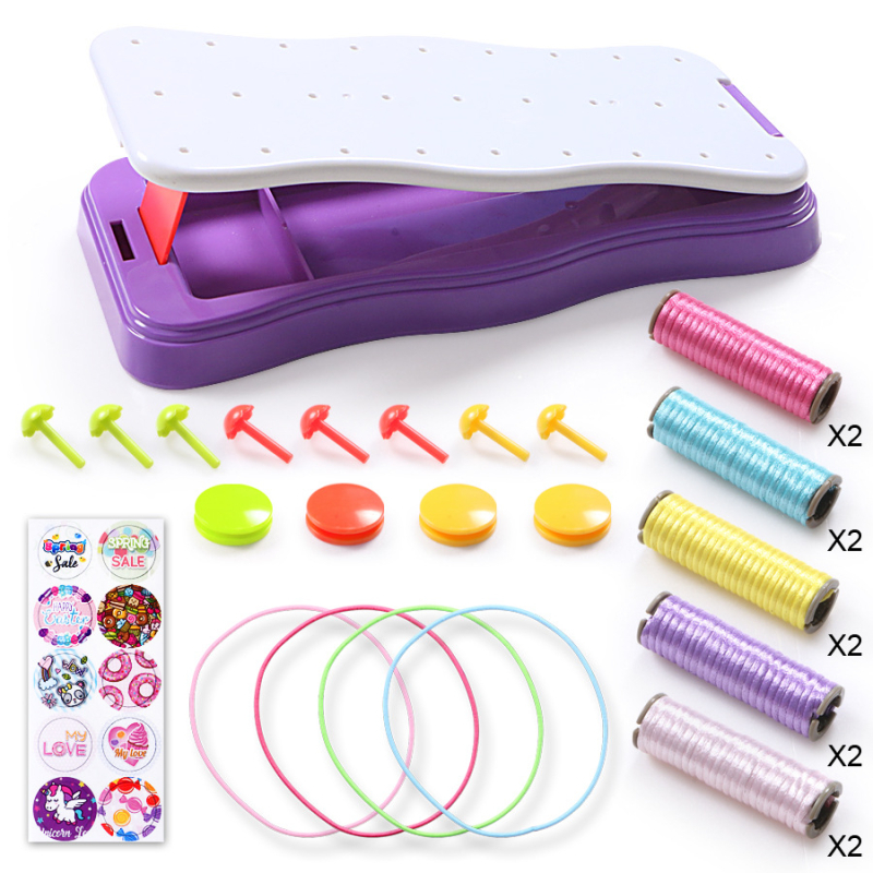 Rokassprādžu pīšanas komplekts - adīšanas iekārta, ABS materiāls, Vecums 7–14 gadi, DIY komplekts