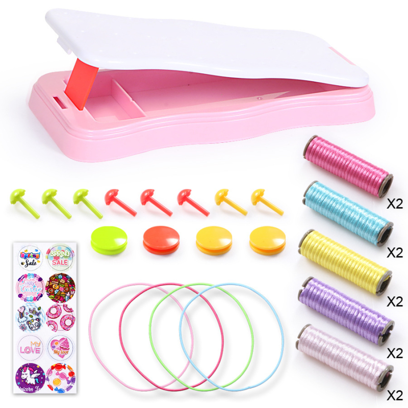 Rokassprādžu pīšanas komplekts - adīšanas iekārta, ABS materiāls, Vecums 7–14 gadi, DIY komplekts