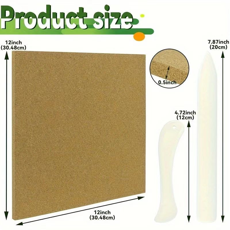 Τετράγωνος πίνακας φελλού με αυτοκόλλητη βάση – αυτοκόλλητο πάνελ, τελειώμα ακμών, εργαλείο σφράγισης (Υλικό: Πλαστικό; Δομή: Άλλο; Εμβέλεια εφαρμογής: Άλλο)