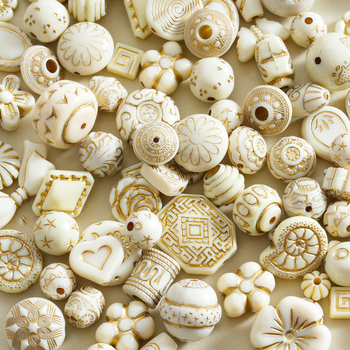 DIY set nakita od perli: akrilne perle u baroknom stilu, plemeniti uzorak, premaz bojom, porijeklo Jinhua