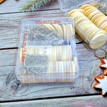 Ξύλινος κυκλικός δίσκος με μία οπή για σκουλαρίκια και μπρελόκ – από μασίφ ξύλο, Καλοκαίρι 2024