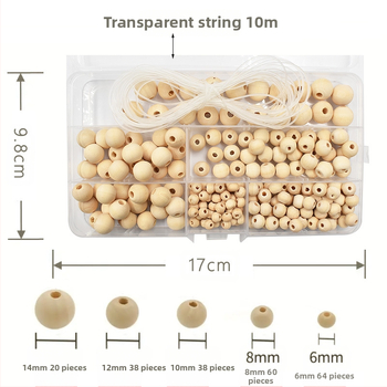 DIY ξύλινες χάντρες για κοσμήματα — υλικό: ξύλο; επεξεργασία: λείανση; σχέδιο: τοτέμ; στυλ: μινιμαλιστικό; μάρκα: Star maple.