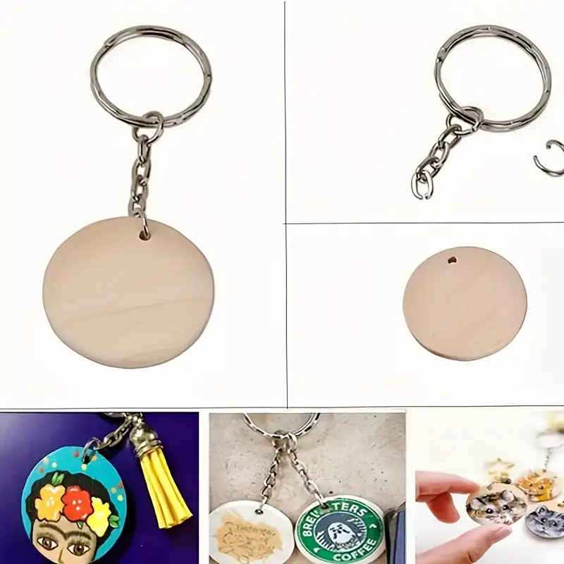 Dječji DIY set za crtanje na drvetu s privjeskom za ključeve