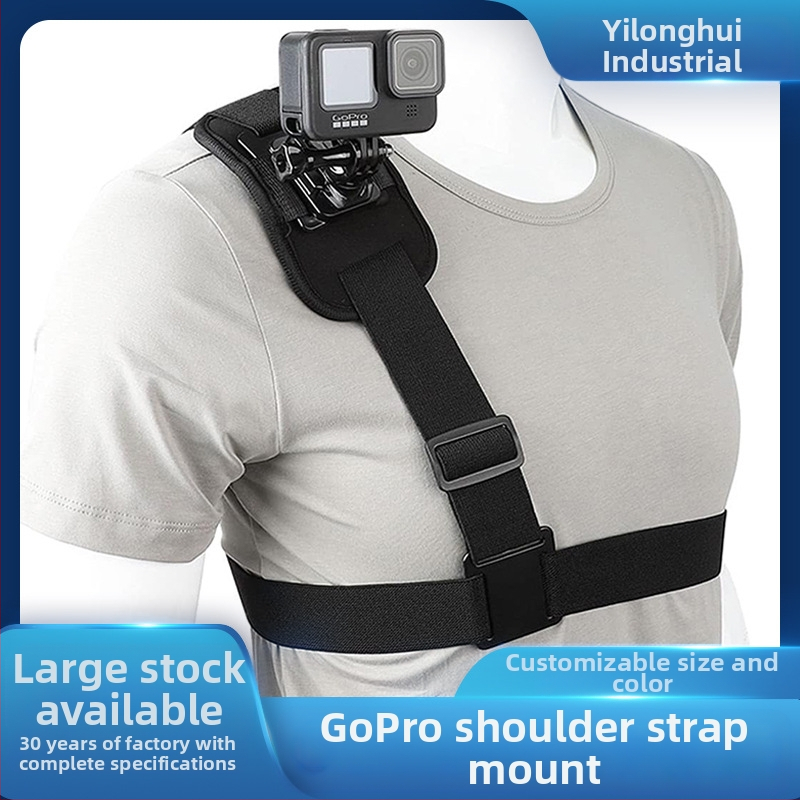 Haosen GoPro universalus pečių diržas veiksmo kameroms su pasukamu fiksuojamu laikikliu