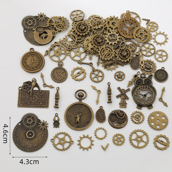 DIY αξεσουάρ από κράμα με ηλεκτροπλατίωση, punk στυλ, Jianxiu Jewelry, Καλοκαίρι 2024