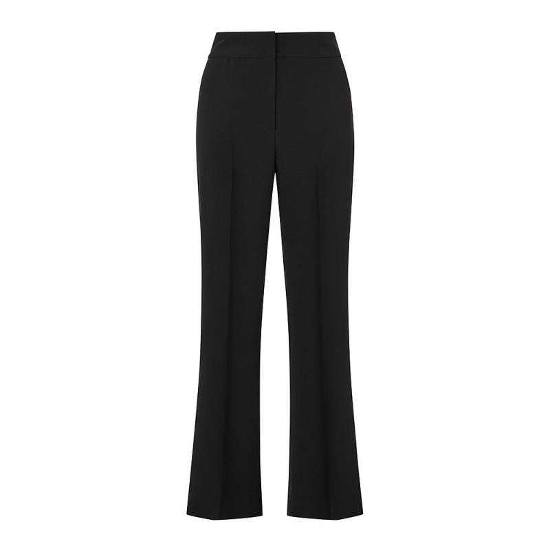 Дамски панталони с висока талия и драпирани широки крачоли, джобове, градски стил; пролет 2025; без нужда от гладене; основен плат 30–50%