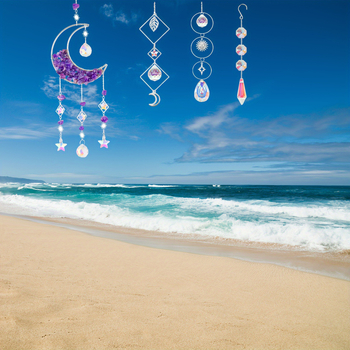 Moon crystal sun catcher DIY κιτ - 300 τεμάχια; Υλικό: γυαλί/κρύσταλλο; Συσκευασία: πλαστικό κουτί; Στυλ: ποιμενικό