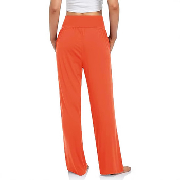 Женски широки панталони с висока талия, свободна кройка, кежуал стил, полиестер-спандекс смес, японско-корейски стил