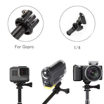 PSD GoPro συμβατό selfie-stick - τηλεσκοπική χειρολαβή, μέγιστο φορτίο 2 kg, βάρος 0,15 kg