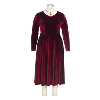 Polüester-spandeksi segu, midi kleit vihmavarjuga seelikuga, ümmargune kaelus, 3/4 varrukad