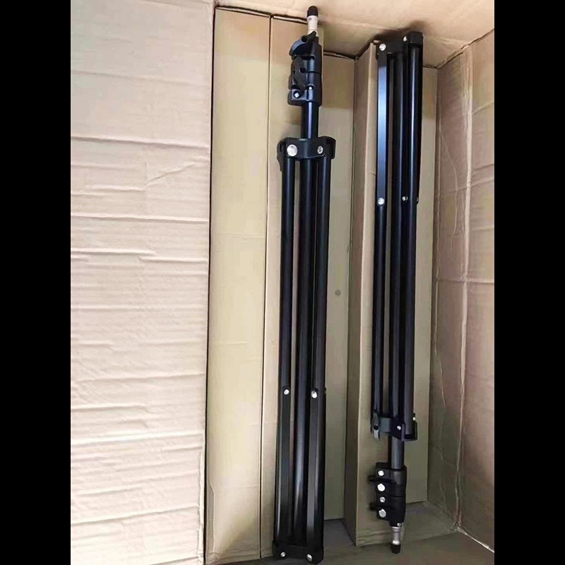 1,6 m μεταλλικό τηλεσκοπικό τρίποδο βίντεο και στήριξη φωτισμού για λήψεις, ύψος εργασίας 1,6 μ, κλειστό ύψος 55 εκ