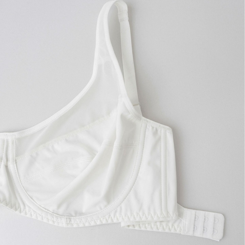 Σουτιέν Μεγάλου Μεγέθους Δαντέλας, Μεταλλικό Δαχτυλίδι Underwire, Πλήρες Κύπελλο, Νάιλον Milk Silk