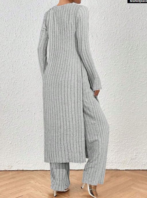 Costum feminin din două piese, imprimeu zebra, ansamblu pantaloni, mâneci lungi, 95% poliester, toamna 2024