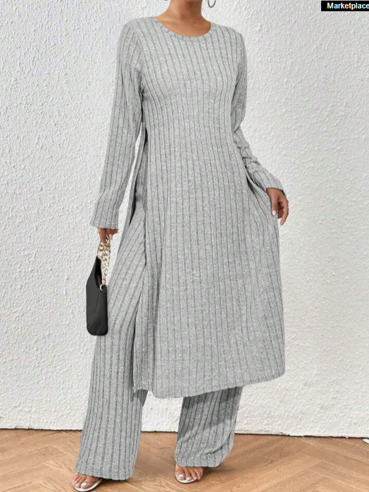 Costum feminin din două piese, imprimeu zebra, ansamblu pantaloni, mâneci lungi, 95% poliester, toamna 2024