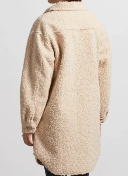 Geacă feminină de toamnă-iarnă, stil japonez-coreean; guler POLO, închidere cu nasturi pe un rând, mâneci lungi, poliester cu elastan (90–95% poliester, <30% elastan)