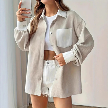 Риза-поло на райета с поло яка, дълги ръкави, пуловер стил, полиестер-спандекс бленд, стандартна дължина 50–65 см, есен 2024