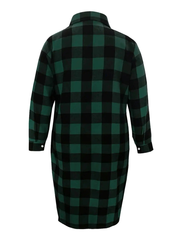 Ženska košulna jakna s prugama i šahovnicastim uzorkom, poliester, tie-dye, polo ovratnik, japansko-korejski ležerni stil