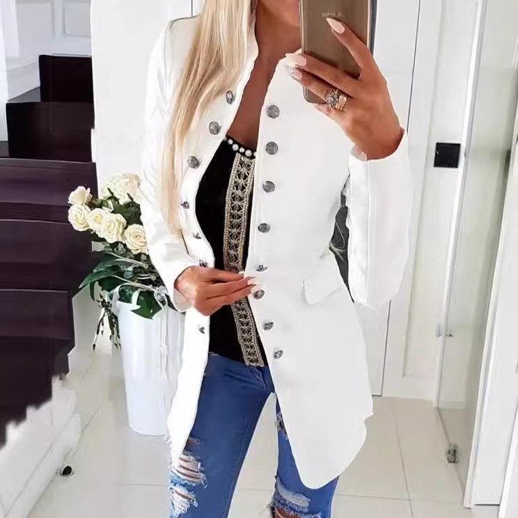 Παλτό καρό από μαλλί με όρθιο γιακά και κούμπωμα με ένα κουμπί; 70–80% πολυεστέρας