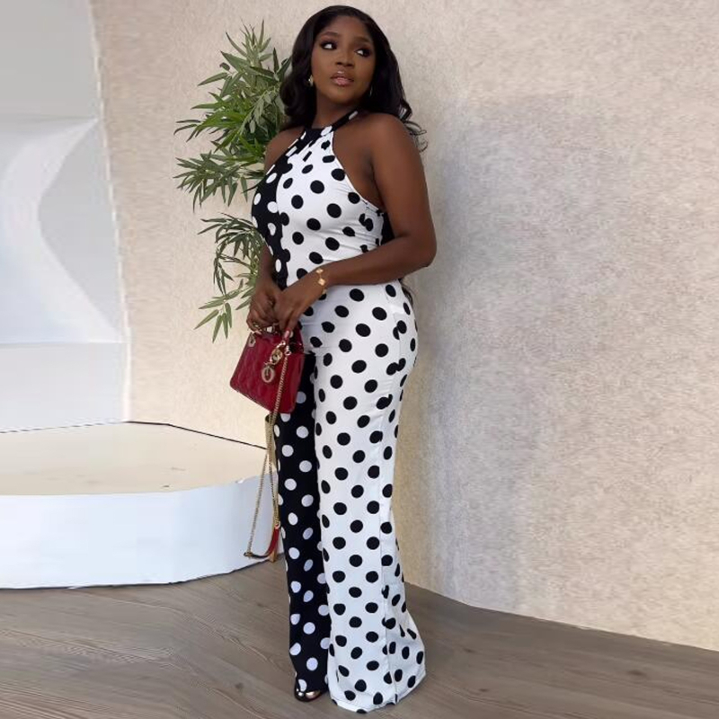 Overál hálós nyakú pántokkal és fűzővel, pöttyös mintázatú, Milk Silk anyag, elasztikus poliészter, egy darab