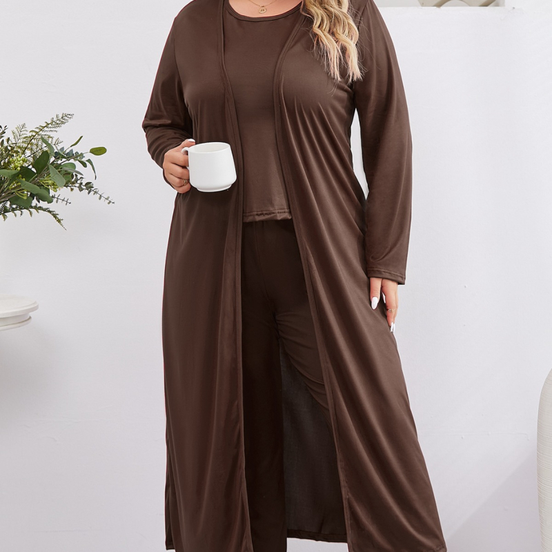 Milk Silk pizsama szett: Hosszú ujjú felső + nadrág, Poliészter 95–100%, közepes vastagság, 141–160 g/m², légáteresztő