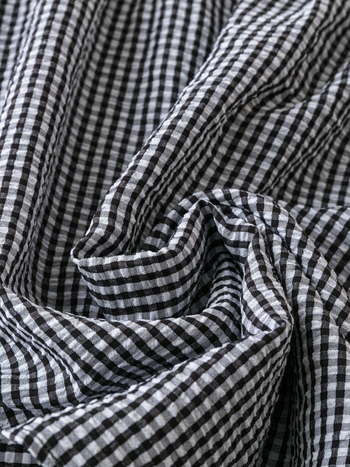 Ženski pulover-top s okruglim izrezom, 3/4 rukavi s volanom poput lotosa, mješavina pamuk-linen s ramije i poliester, standardna duljina 50–65 cm, opušten izgled