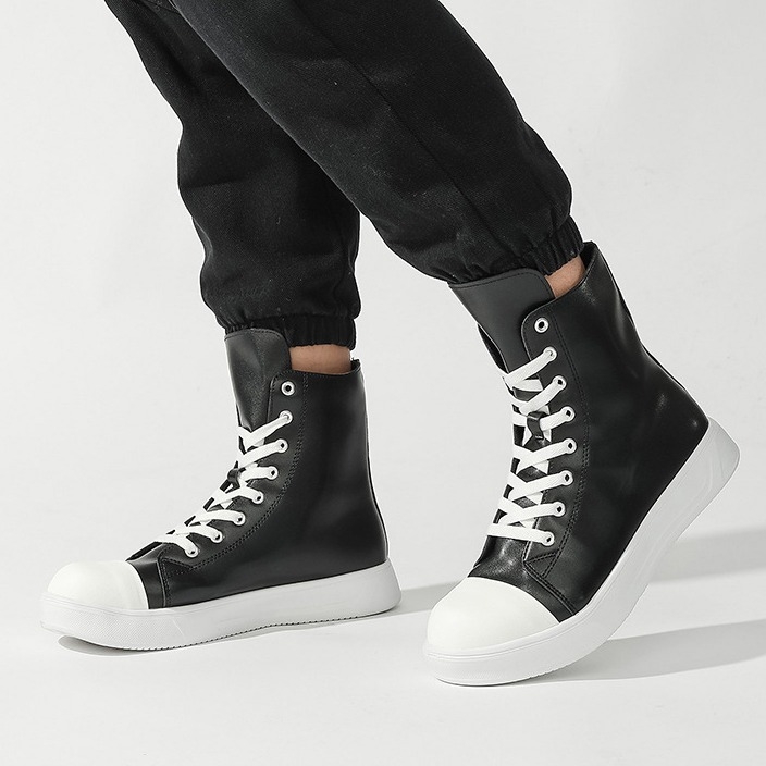 Vīriešu augstas platna kedas – Korejas stila, šņorēšana, EVA iekšējā zole