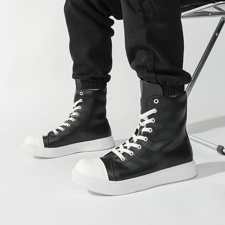 Vīriešu augstas platna kedas – Korejas stila, šņorēšana, EVA iekšējā zole