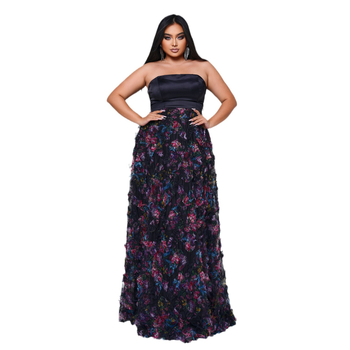 Дълга вечерна рокля с wrap бюст и деколте лодка, едноцветна тъкан с пайети, полиестер/еластан, летна колекция 2024