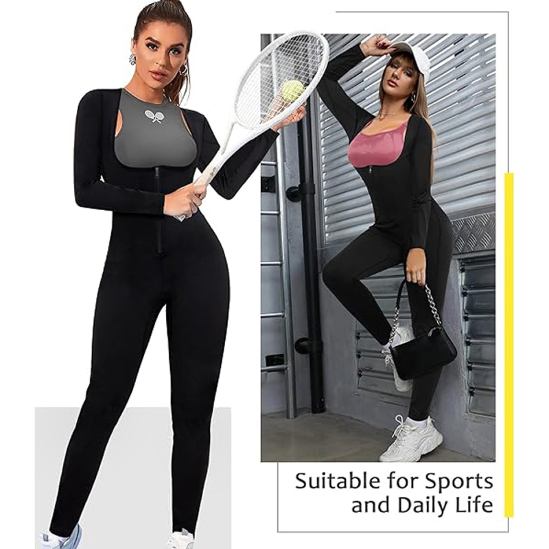 Moterų fitneso bodis kūno formavimui su krūties palaikymu ir juosmens pakėlimu — vienos spalvos; audinys: poliesteris su elastanu; pamušalas: pieno šilkas; tinkama bėgimui ir treniruotėms ištisus metus