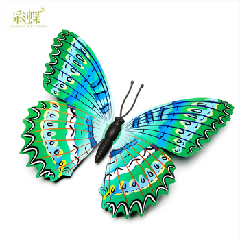 3D διακοσμητικό πεταλούδας από PVC, αγροτικός στυλ, μορφή πεταλούδας, διακόσμηση για σαλόνι, εξωτερικούς χώρους και μπαλκόνι