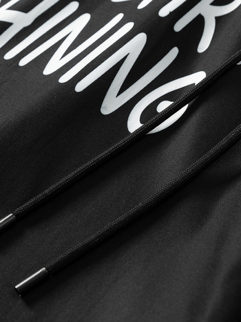 Αθλητικά παντελόνια casual, χαλαρή εφαρμογή, μεσαία μέση, 100% πολυεστέρας, τύπωμα με γράμματα