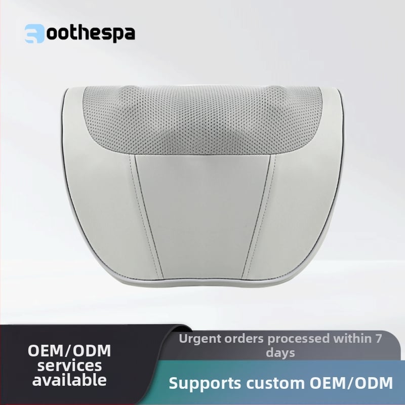 Električna višenamjenska masažna jastučnica za vrat i ramena, auto i dom, 6+ masažnih glava, punjiva, treća brzina, vibracije, toplinski kompres, gniječenje