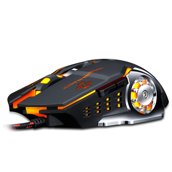 Thunderwolf V6 жична гейминг мишка с оптичен сензор 3200 DPI, 6 клавиши, ергономичен дизайн